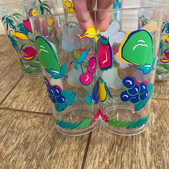 Vintage Acrylic 70s/80s Pitcher With Lid Cups Set - Picture 11 of 12